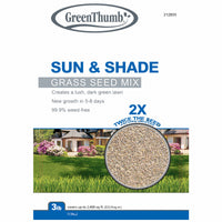 Sun/Shade Grass Seed Mix, 3-Lbs., Covers 1,200 Sq. Ft.