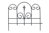 Panacea 16 in. L X 18 in. H Steel Black Garden Fence