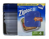 Ziploc  24 oz. Food Storage Container  4 pk Clear