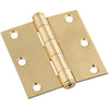 National Hardware 3 in. L Brass-Plated Door Hinge (Pack of 5)