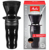 Melitta Ready Set Joe 16 oz Black Pour-Over Coffee Brewer Travel Mug