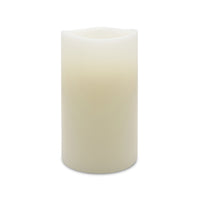 Matchless Darice Ivory Vanilla Honey Scent Pillar Flameless Flickering Candle 7 in. H x 3.8 in. Dia. (Pack of 4)