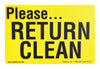 Return Clean Decal Pk25