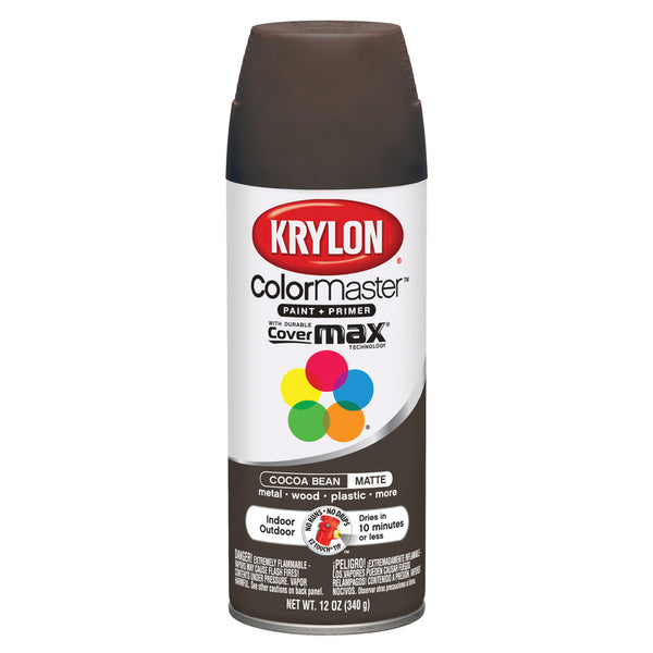 Krylon Fusion All-In-One Spray Paint, Matte, Fire Red, 12 oz. 