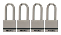 Master Lock Magnum 1-3/4 in. W Steel Dual Ball Bearing Locking Padlock 4 pk Keyed Alike