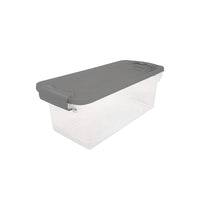 Homz 6-1/8 in. H x 16 1/4 in. W x 7 in. D Stackable Storage Bin (Pack of 10)