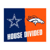 NFL House Divided - Cowboys / Broncos House Divided Rug