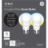 GE Lighting A19 E26 (Medium) LED Smart Bulb Soft White 60 Watt Equivalence 2 pk