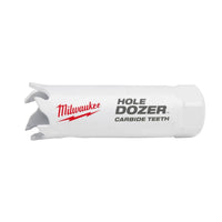 Milwaukee  Hole Dozer  7/8 in. Dia. x 2-1/8 in. L Carbide Tipped  Hole Saw  1/4 in. 1 pc.