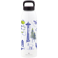 Liberty 24 oz Washington Pride Multicolored BPA Free Self-Cleaning Water Bottle