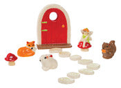 Toysmith 4280 Fairy Garden Ceramic Painted Set