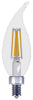 GE Lighting 45555 2.5 Watt E12 CAC Clear Soft White LED Dimmable Relax HD Light Bulbs 4 Count