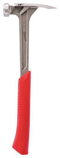 Milwaukee  17 oz. Smooth Face  Framing Hammer  Steel Handle