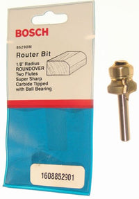 Bosch 85290M 1/8" Roundover Router Bit Double Flute                                                                                                   