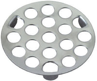 3-Prong Snap-In Drain Strainer, 1-5/8-In. Diameter, Metal Chrome (Pack of 10)