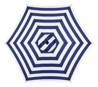 Living Accents  9 ft. Tiltable Navy Blue Stripe  MARKET  Patio Umbrella