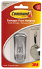 Command Strips 17071BN Medium Brushed Nickel Command™ Hook With 2 Adhesive Strips (Pack of 4)