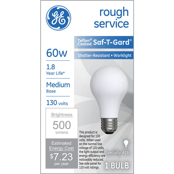 GE 60 W A19 A-Line Incandescent Bulb E26 (Medium) Soft White 1 pk