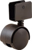 Shepherd 1-5/8 in.   D Swivel Plastic Caster 40 lb (Pack of 6)