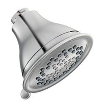 Chrome three-function 4" diameter spray head eco-performance showerhead