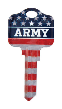 Kaba Ilco Schlage Army/Flag House/Office Key Blank Single (Pack of 5).