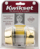 Kwikset  Polished Brass  Metal  Double Cylinder Deadbolt