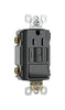 Pass & Seymour  15 amps 125 volt Black  GFCI Outlet  5-15R  1 pk