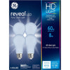 GE Lighting Reveal HD+ A19 E26 (Medium) LED Bulb Pure Clean Light 60 Watt Equivalence 4 pk