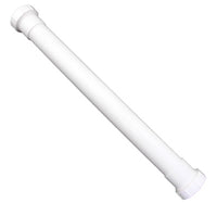 Lavatory/Kitchen Drain Extension Tube, White PVC, 16-In.