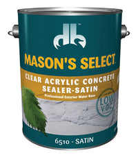 Mason's Select Satin Clear Acrylic Concrete Sealer 1 gal. (Pack of 4)