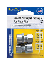 BrassCraft 5/8 in. Sweat X 3/8 in. D Compression Brass Adapter