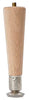 Waddell Natural Solid Hardwood Unfinished Round Tapered Style Table Leg 5-1/2 H x 1-1/2 Dia. in.