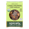 Spicely Organics - Organic Chili Pepper - Crushed - Case of 6 - 0.3 oz.