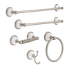 Franklin Brass Bellini 7.9 in.   H X 5.1 in.   W X 3.2 in.   L Chrome White Robe Hook