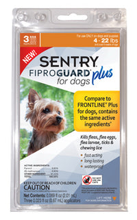 Fiproguard Plus Flea & Tick Squeeze On, Up To 22-Lb. Dogs, 3-Pk.