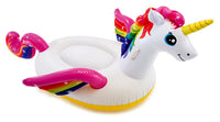 Intex Assorted Color Vinyl Inflatable Unicorn Ride-on Pool Float 79 Lx38 Hx55 W in. for Age 14+ Year