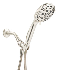 OakBrook Brushed Nickel PVC 5 settings Handheld Showerhead 1.8 gal