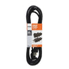 Prime Indoor or Outdoor 15 ft. L Black Extension Cord 16/3 SJTW