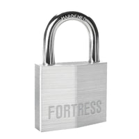 Master Lock Fortress 5.56 in. H X 1 in. W Aluminum 3-Pin Tumbler Padlock