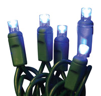 Celebrations Platinum LED Blue 50 ct String Christmas Lights