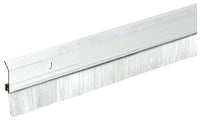 Brush Door Sweep, Aluminum, 2 x 36-In.