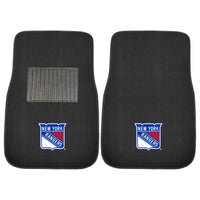 NHL - New York Rangers Embroidered Car Mat Set - 2 Pieces