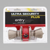 Ultra Security Plus Rittenhouse Satin Nickel Entry Knobs KW1 1-3/4 in.