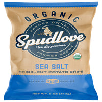 SpudLove Sea Salt Potato Chips 5 oz Bagged (Pack of 9)