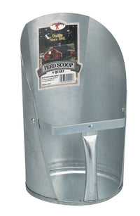 Little Giant Farm & Ag 9204 4 Quart Galvanized Feed Scoop