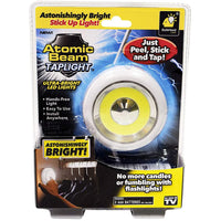 Atomic Beam Taplight As Seen On TV Plastic White AAA Battery Powered LED Puck Light