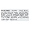 Happy Baby Organic Stage 2 Baby Food - Apple - Spinach & Kale Pouch - Case of 16 - 3.5 oz