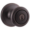 Kwikset SmartKey Cameron Venetian Bronze Entry Lockset ANSI/BHMA Grade 2 KW1 1-3/4 in.