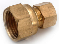 Amc 750066-0608 3/8" X 1/2" Brass Lead Free Compression Coupling (Pack of 10)