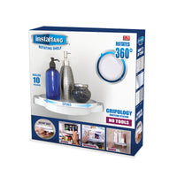 InstaHang As Seen on TV Plastic Rotating Shelf 10 lbs. Capacity 11.81 L x 2.56 H x 13.58 W in.